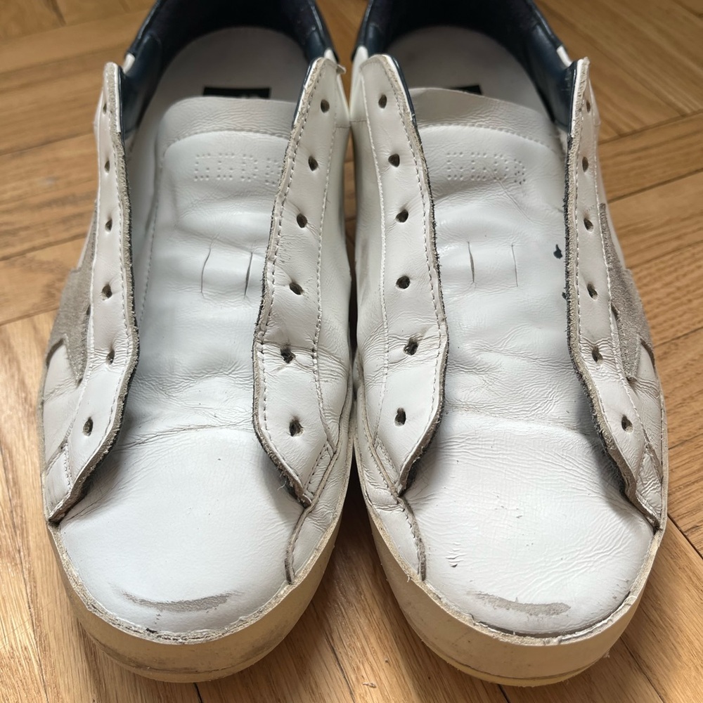 Golden Goose White and Gray Women's Shoes - Picture 5 of 5